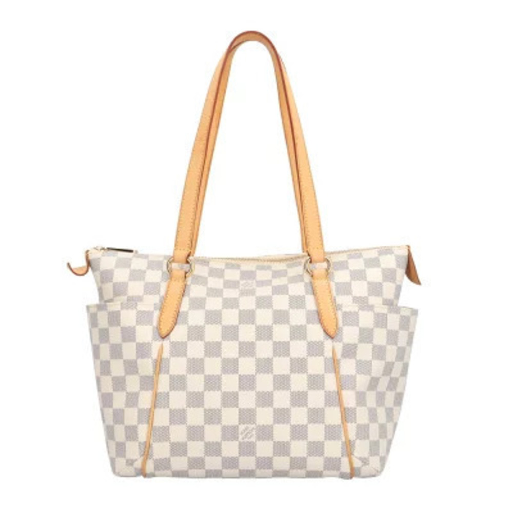 Louis Vuitton Totally Damier Azur White Tote Bag Canvas White